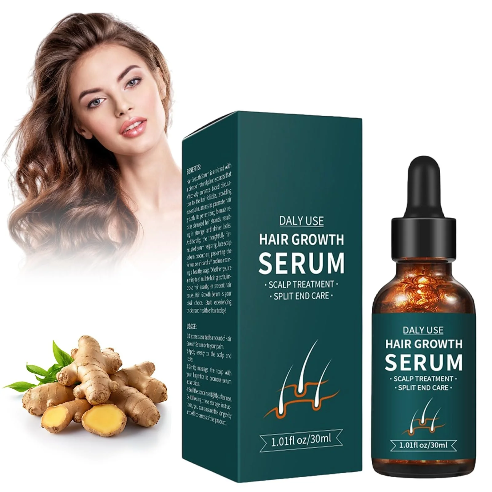 Сироватка для росту волосся, Засіб для росту волосся для жінок і чоловіків, фото №1