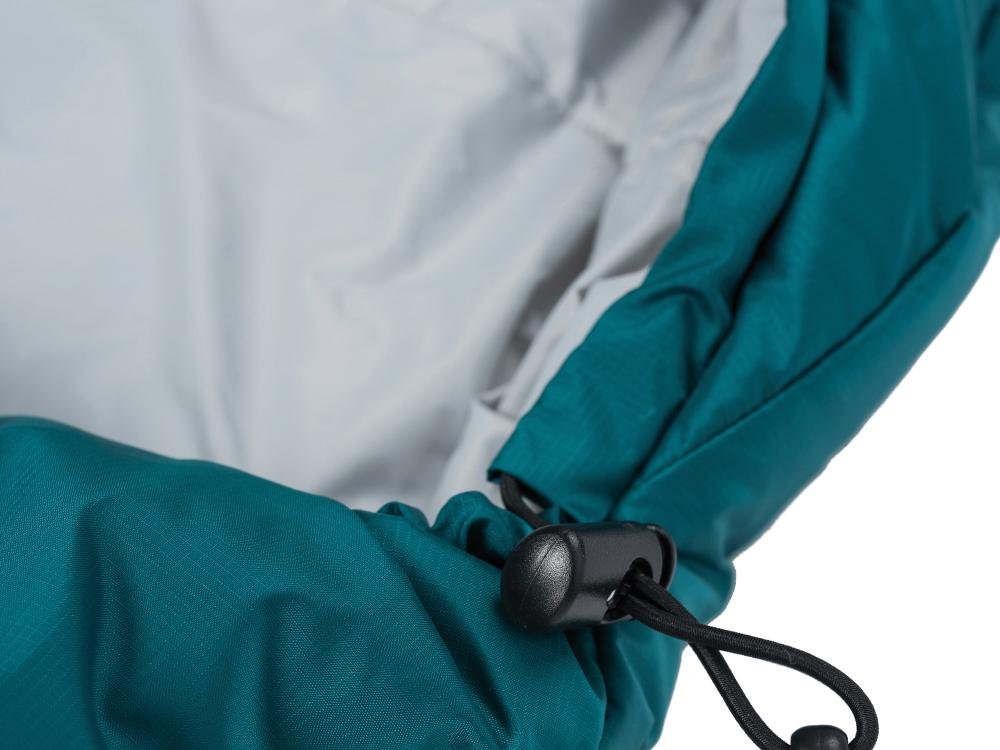 Спальний мішок Grüezi-Bag Biopod Wolle Goas Comfort 191 см Dark Petrol Reißverschluss справа, фото №3