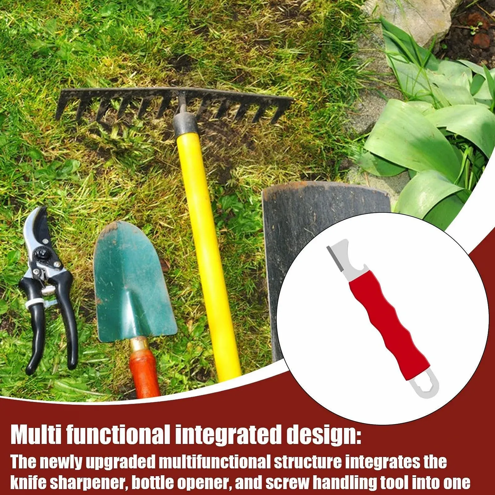 Точило універсальна для інструментів і садового інвентарю з відкривачкою багатофункціональна, фото №7