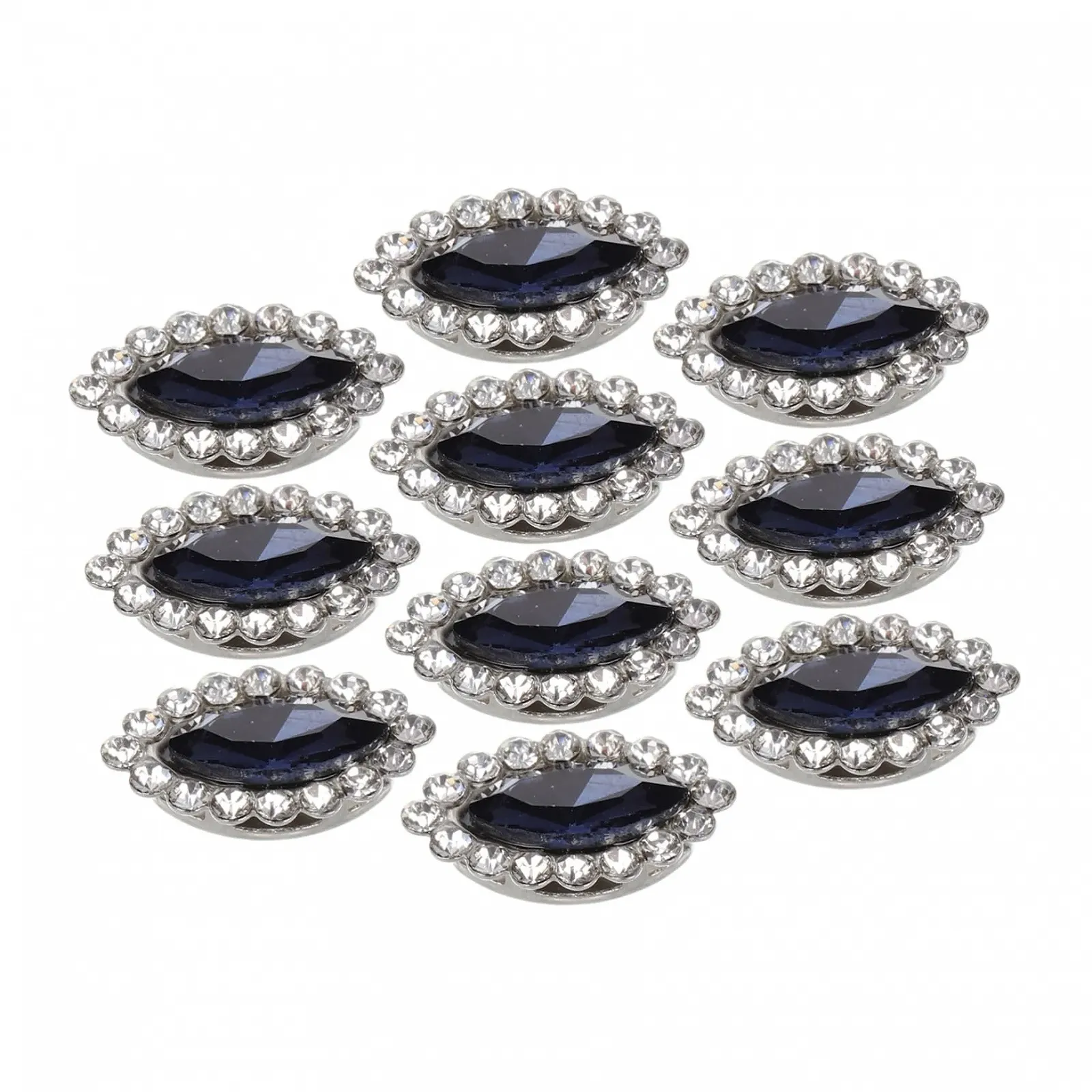 Украшение Стразы GALPADA 10 шт. Темно-синий, фото №1