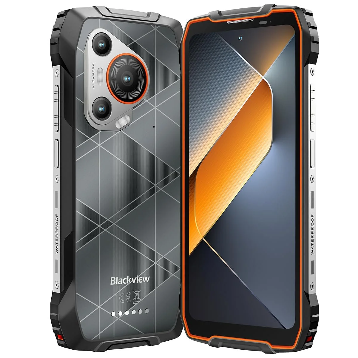 Защищенный смартфон Blackview BL7000 8/256 ГБ 6.78" 120 Гц 7500 мАч IP68/IP69K 50 Мп 5G Dual SIM Orange, фото №4