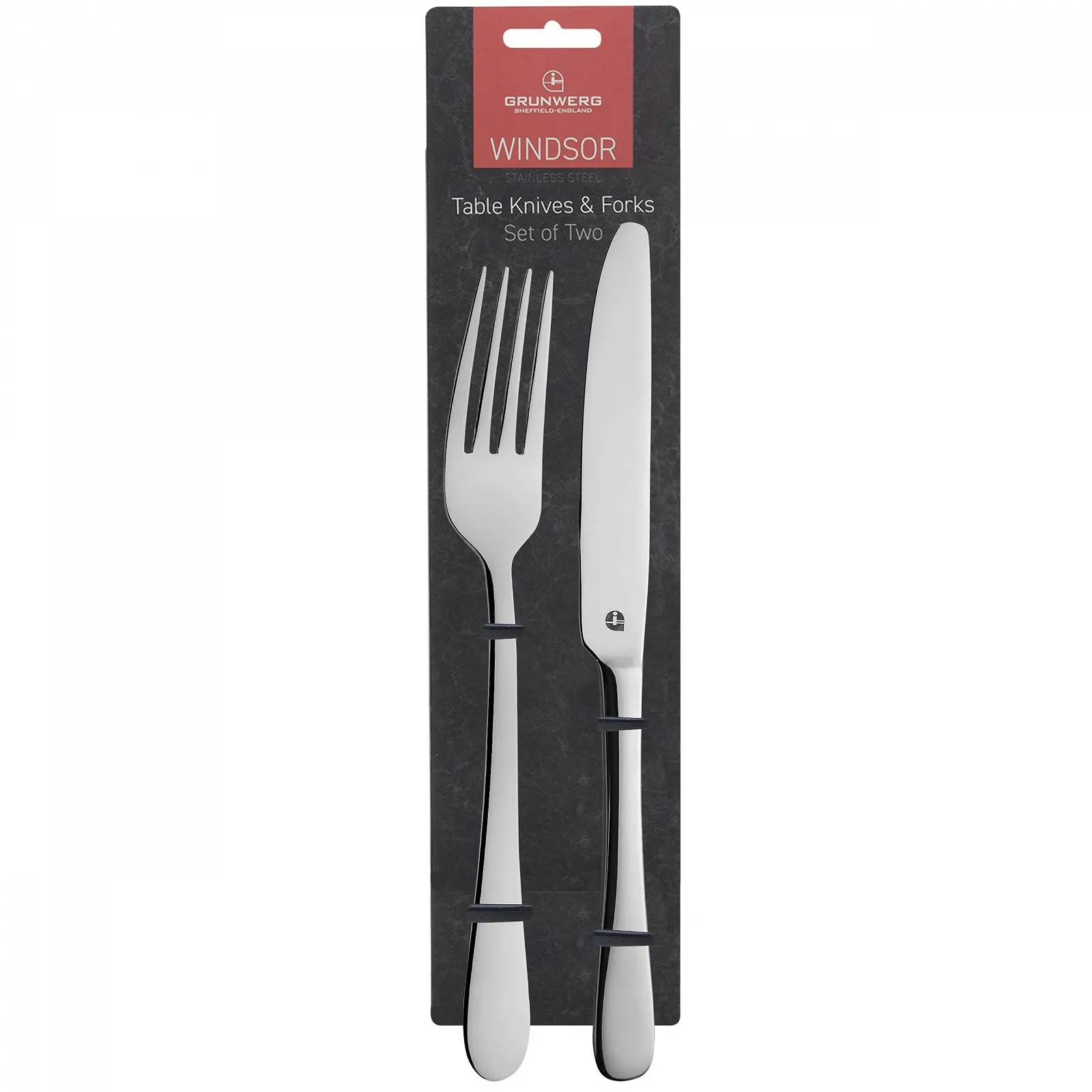 Набір столових приборів Windsor Carded 4 шт (ножі та виделки) з нержавіючої сталі, фото №2