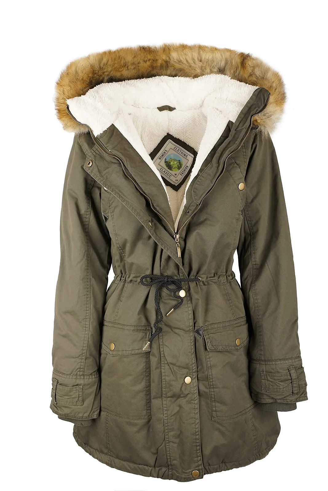 Женская зимняя парка VIN TE с капюшоном из искусственного меха, фото №2
