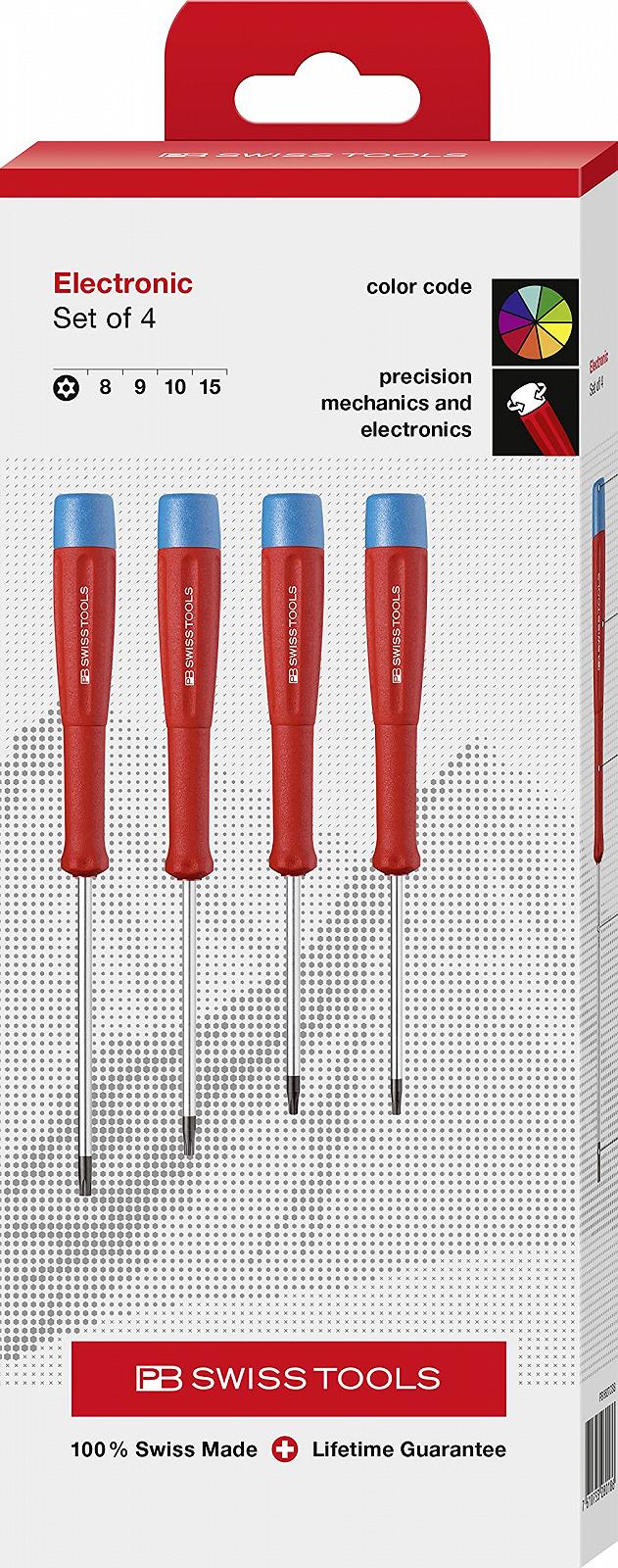 Набор отверток PB Swiss Tools Electronic PB 8627 Torx, фото №1 Набор отверток PB Swiss Tools Electronic PB 8627 Torx, фото №1