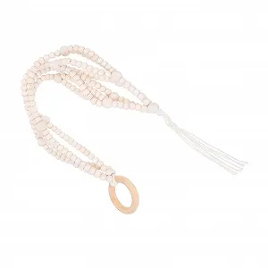 Держатель для растений HEMOTON настенный макраме с деревянными бусинами - Фото 1