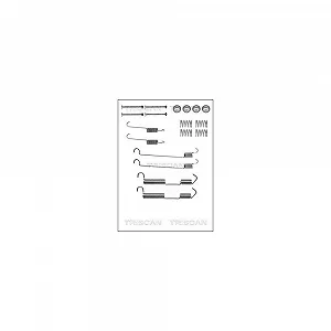 Монтажний комплект, гальмівні колодки TRISCAN 8105 112514, задня вісь - Фото 1
