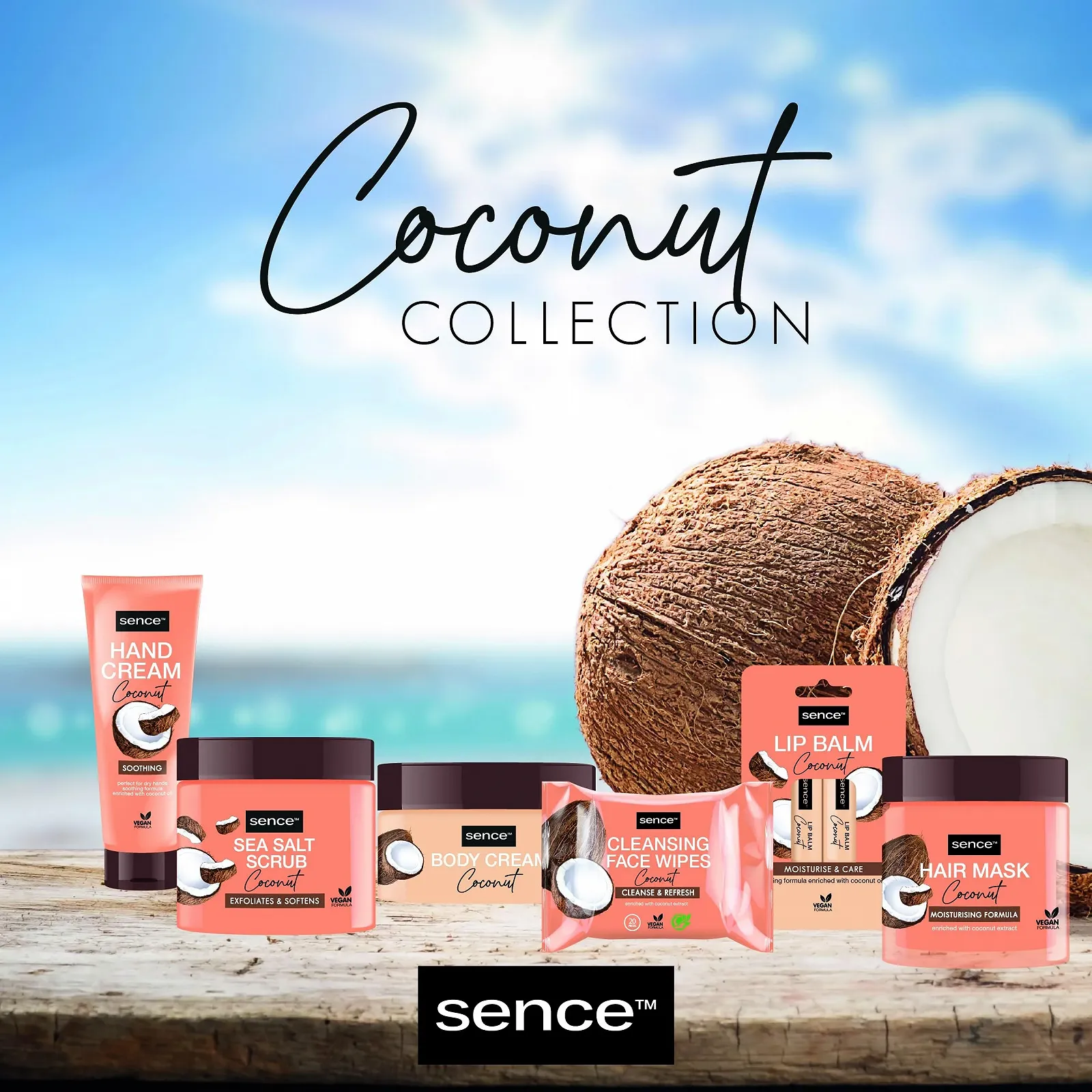 Крем для рук Sence Beauty & Cosmetics Кокос, 3 x 75 мл, фото №7