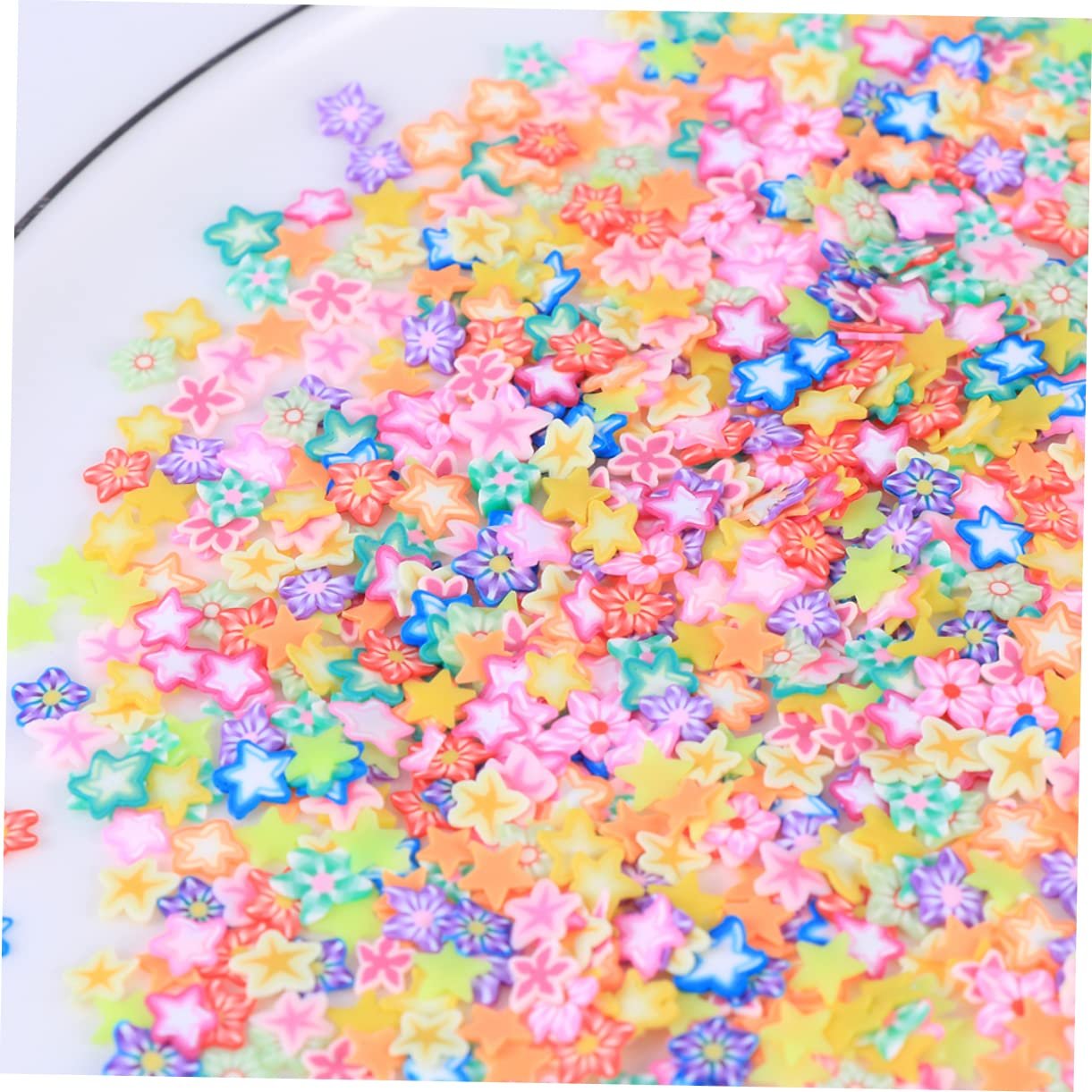Стразы для ногтей FRCOLOR 2000 штук Полимерные диски Цветы Полимерные диски Мобильные аксессуары для телефонов DIY 3D Цветы для ногтей Наклейки для ногтей Смоляная подвеска Инструменты DIY для ногтей, фото №8