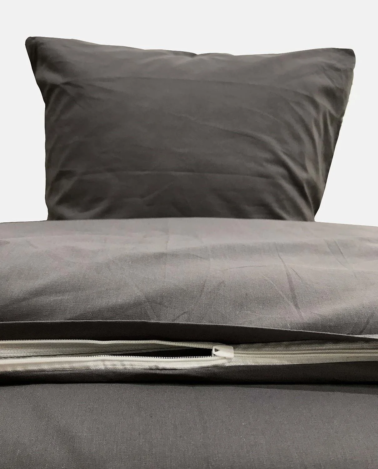 Постільна білизна Leonado Vicenti 135 x 200 см Набір з 4 предметів Renforcé 100% бавовна Однотонна з блискавкою, фото №3