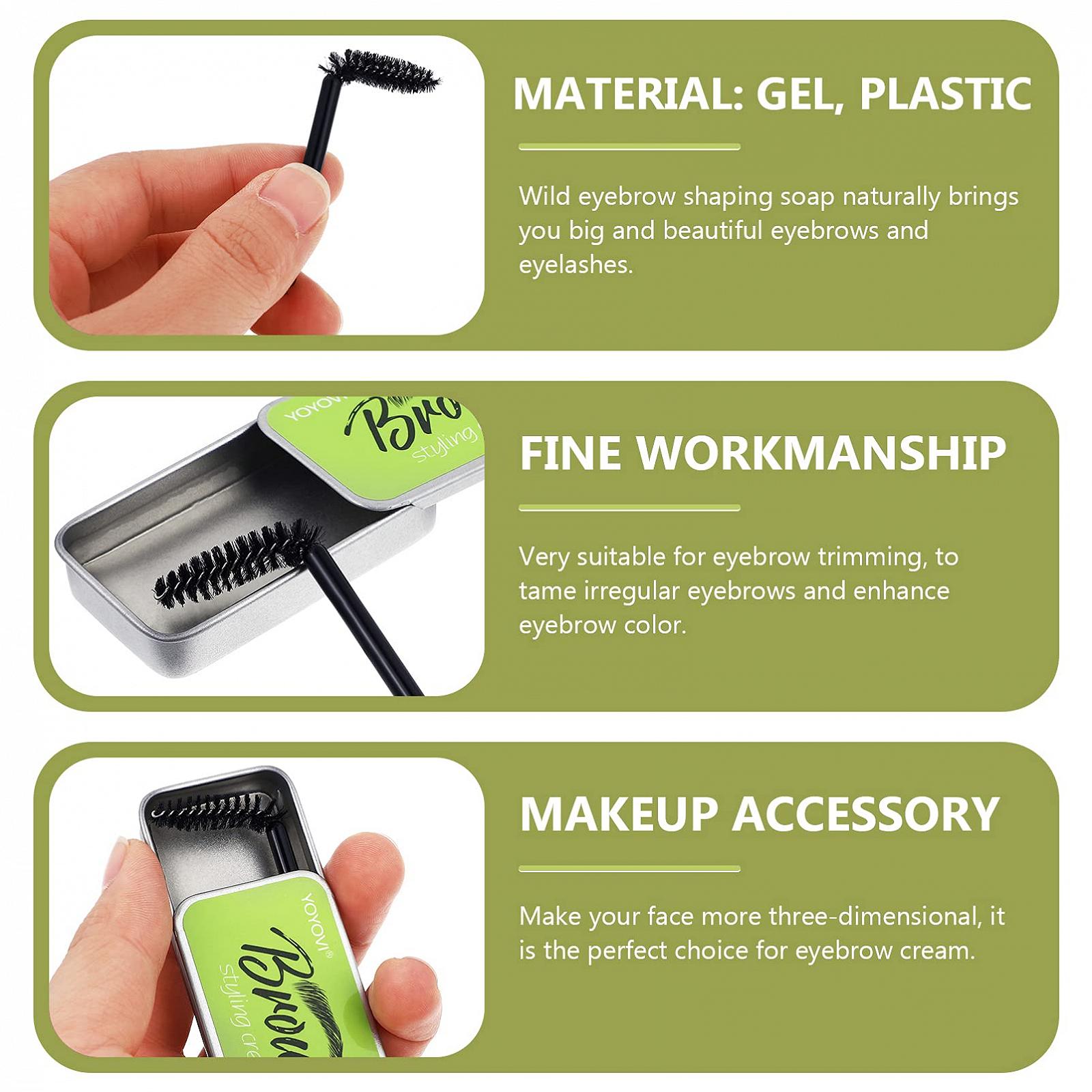 Набор гель-воск для бровей Lurrose 3D Прозрачный, фото №7