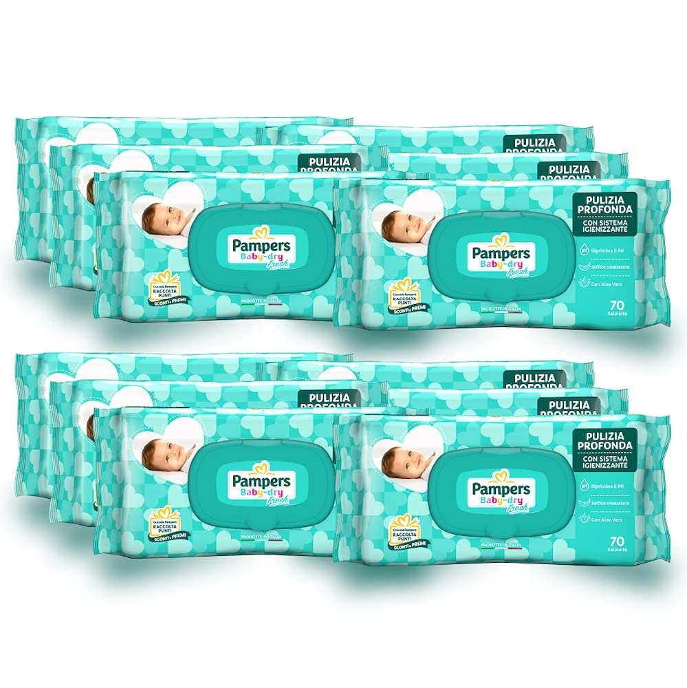Серветки Pampers Baby Fresh 70 шт x 12 см, фото №1
