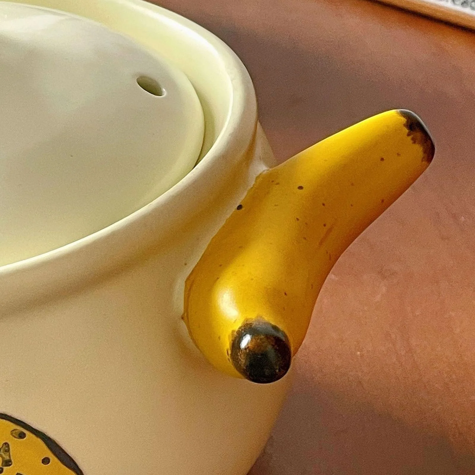 Кастрюля-жаровня Dutch Oven керамическая с крышкой и двойными ручками Banana Casserole Dish, фото №6