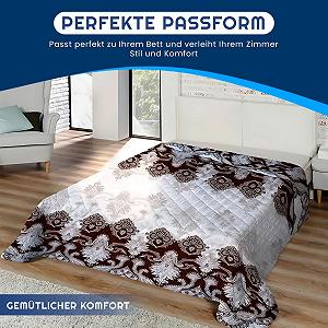 Покривало Home Oase XXL 220 x 240 см Коричневий - Фото 1