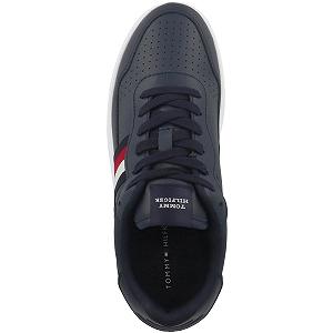 Кроссовки Tommy Hilfiger Supercup Low Кожаные с полосками synthetic.ua - Фото 1