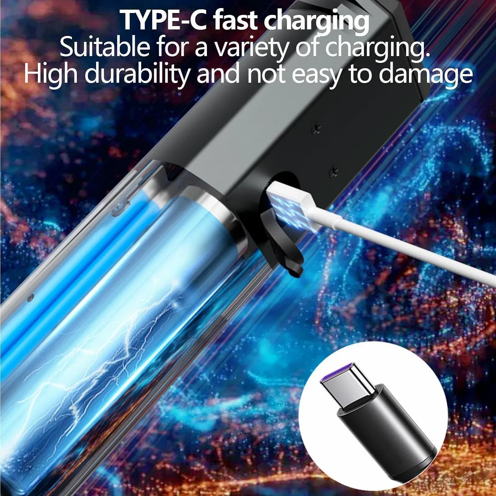 Ліхтарик Магнітний Малий LED Алюмінієвий з USB Зарядкою для Туризму, фото №8