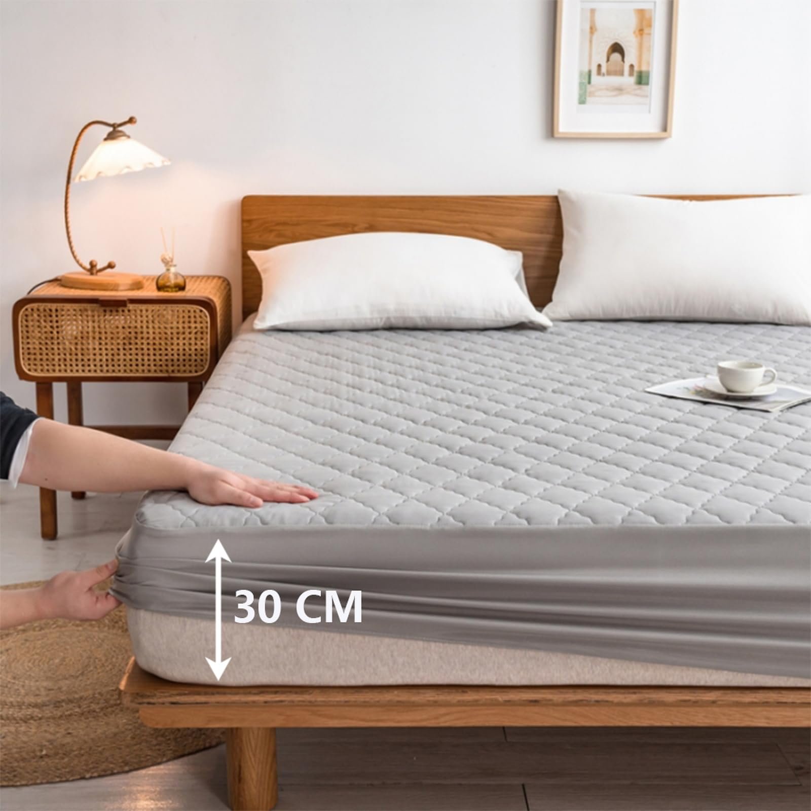 Наматрасник HAIBA Водонепроницаемый 200 x 220 см Черный, фото №4 Наматрасник HAIBA Водонепроницаемый 200 x 220 см Черный, фото №4