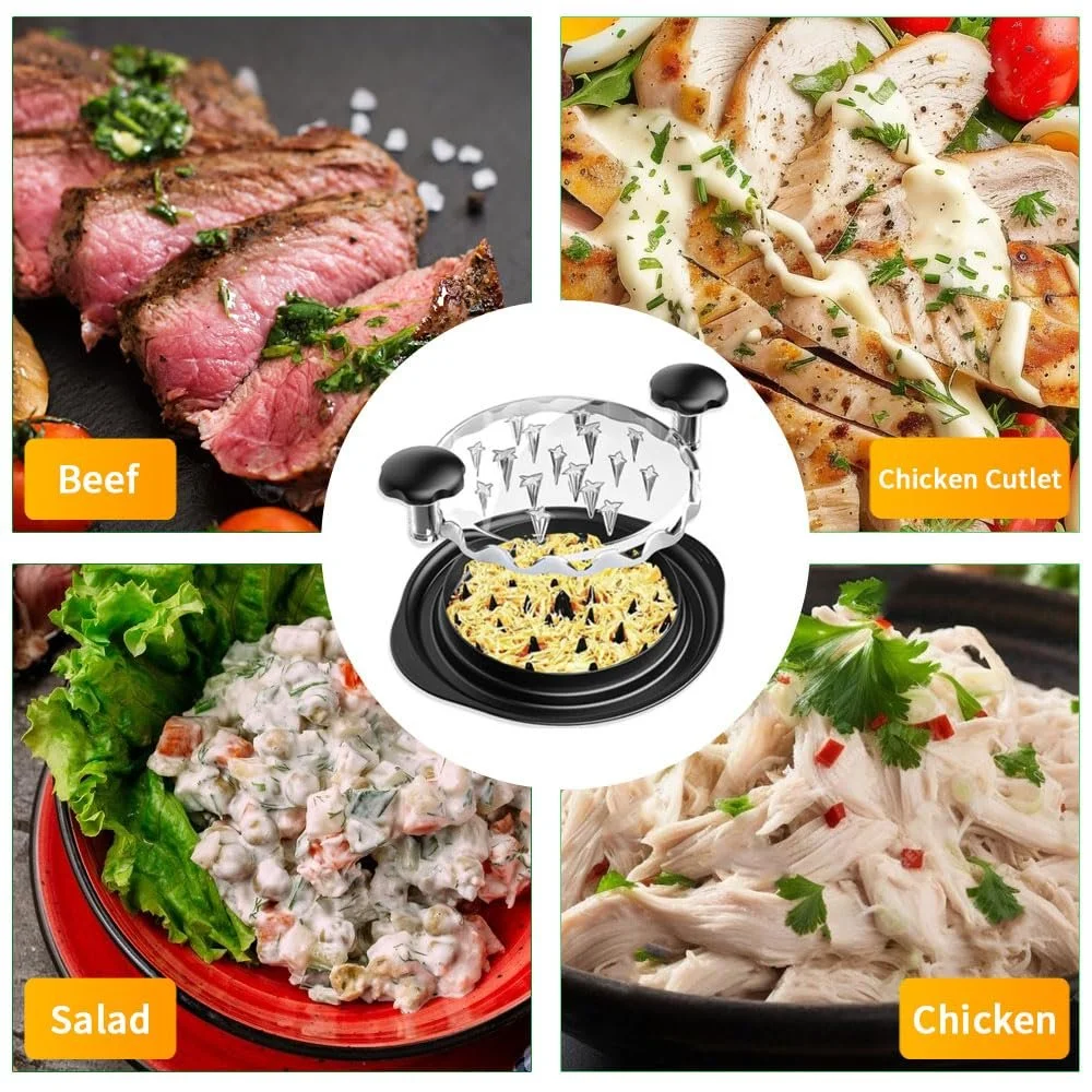 Измельчитель для мяса и курицы ручной с прозрачной крышкой и эргономичными ручками Большой, фото №6 Измельчитель для мяса и курицы ручной с прозрачной крышкой и эргономичными ручками Большой, фото №6