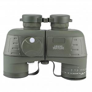 Бінокль Akozon 10x50 Водонепроникний Нічного Бачення Дальномір Компас BAK4 Призма synthetic.ua - Фото 1