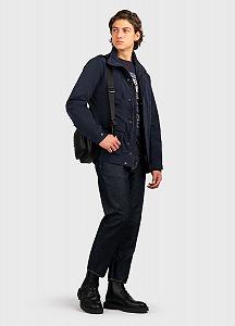 Чоловіча куртка Guess техно-кежуал Темно-синій - L synthetic.ua - Фото 1