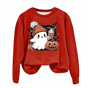 Хеллоуин Свитшот Generisch Женский Хеллоуин Костюм Привидение Тыква synthetic.ua - Фото 1