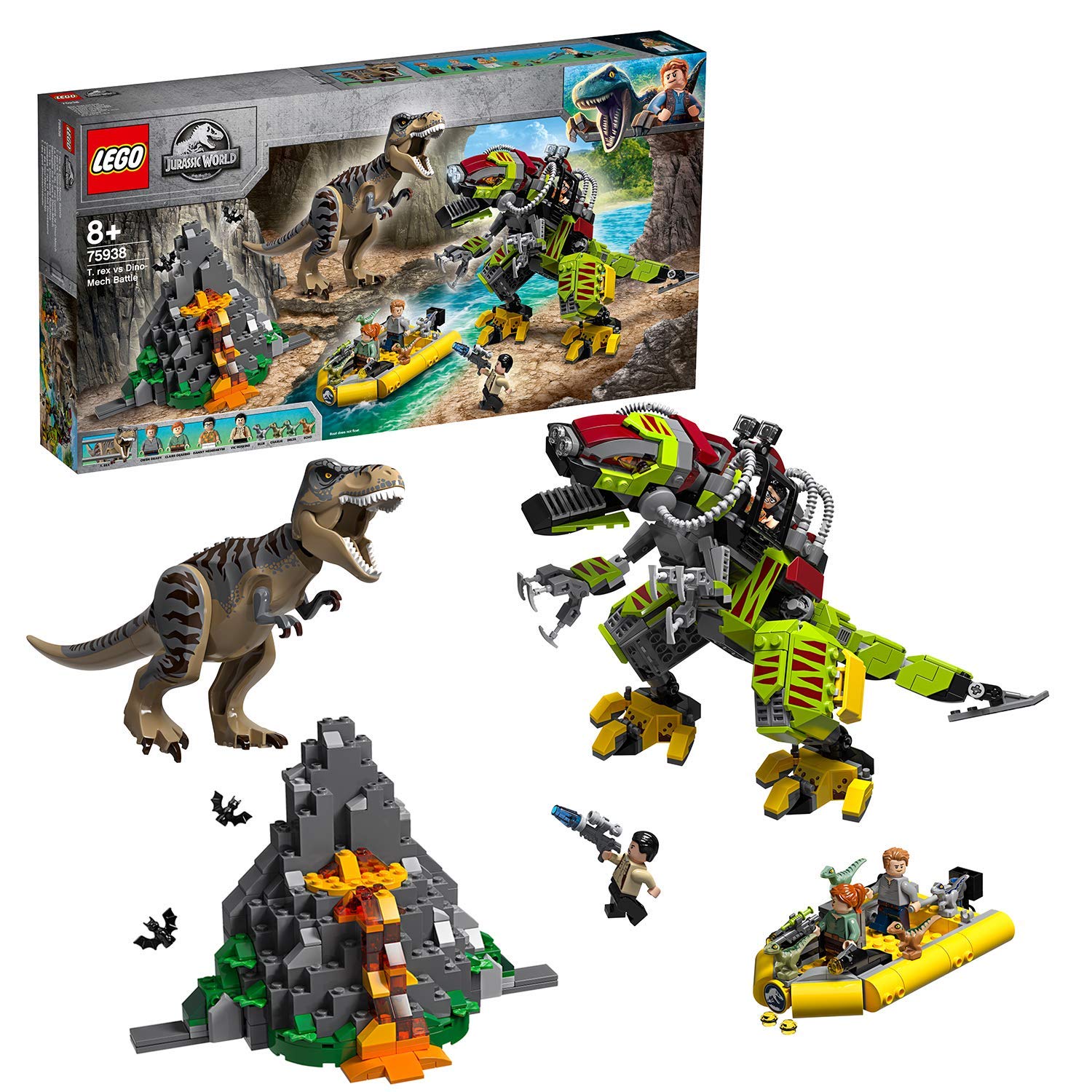 Конструктор Lego Jurassic World T. Rex vs. Dino-Mech 75938, фото №1