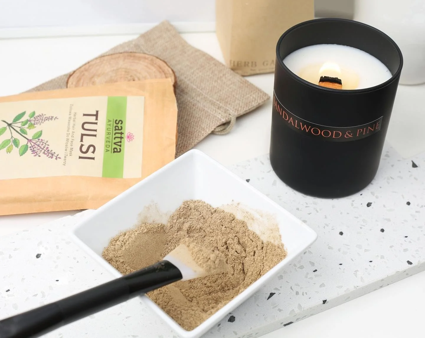 Маска для обличчя Sattva Morimoro Herbal з морингою та марокканською лавовою глиною - антивікова, фото №6