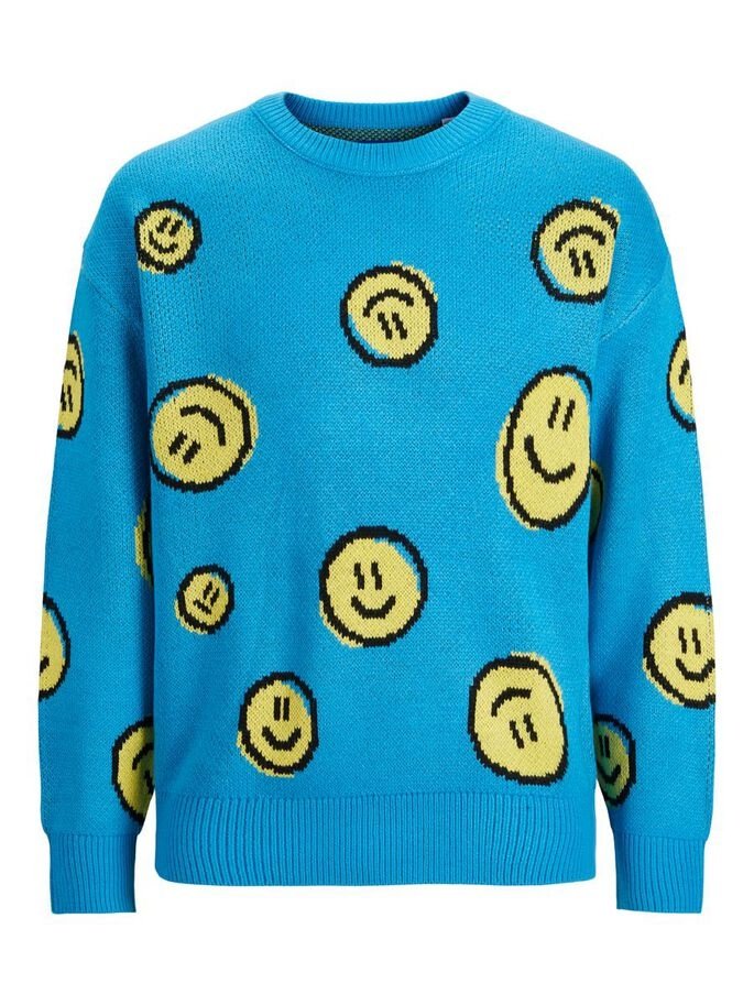 Пуловер JORSMILE KNIT CREW NECK KA KNT21 12206857-Hawaiian Ocean-Fit:WIDE Jack&Jones  XL, фото №4