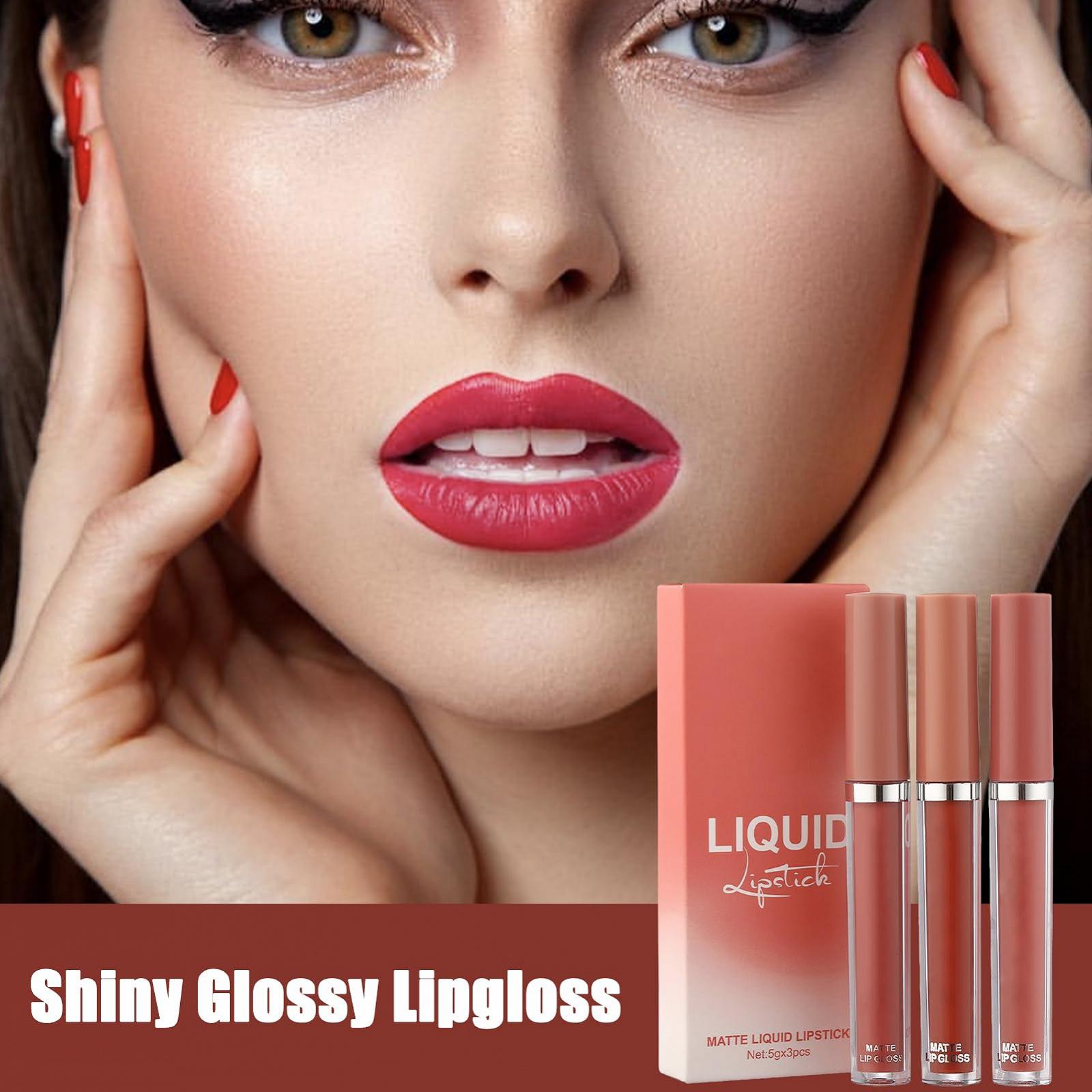 Блиск для губ Hmltd, набір 3 шт, зволожуючий, високопігментований, стійкий, водостійкий, фото №3