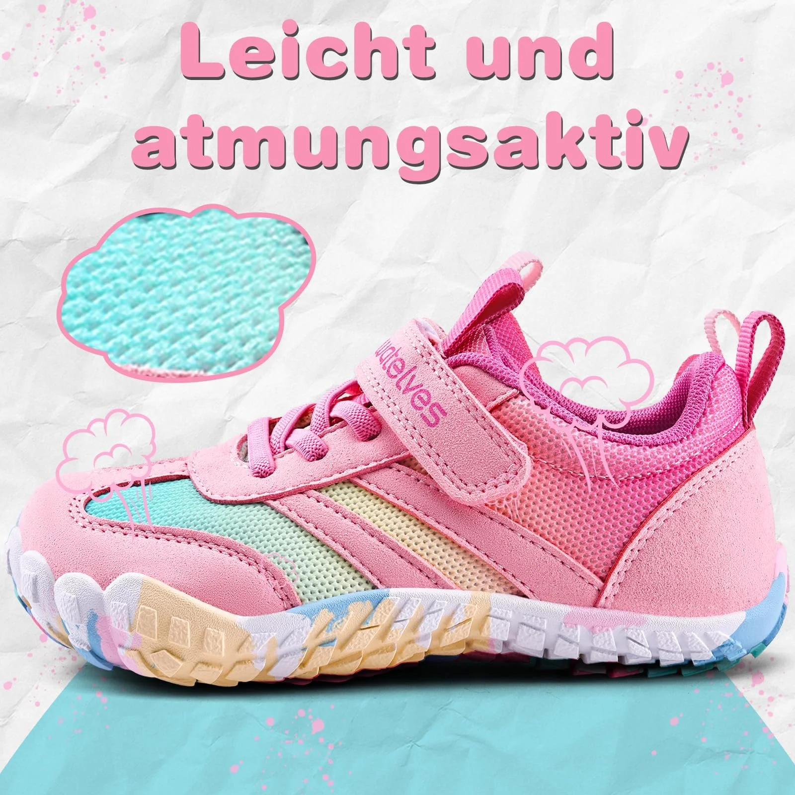 Кроссовки для босоножек WateLves Детская и девочек, дышащая, размер 25-36 EU, фото №4