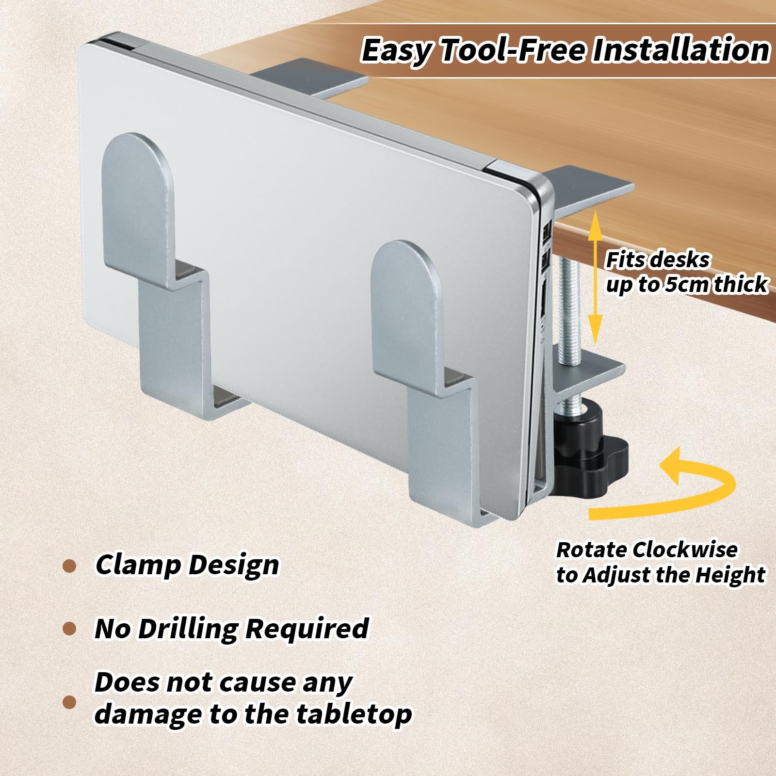 Держатель для ноутбука регулируемый, 2 шт, фото №3