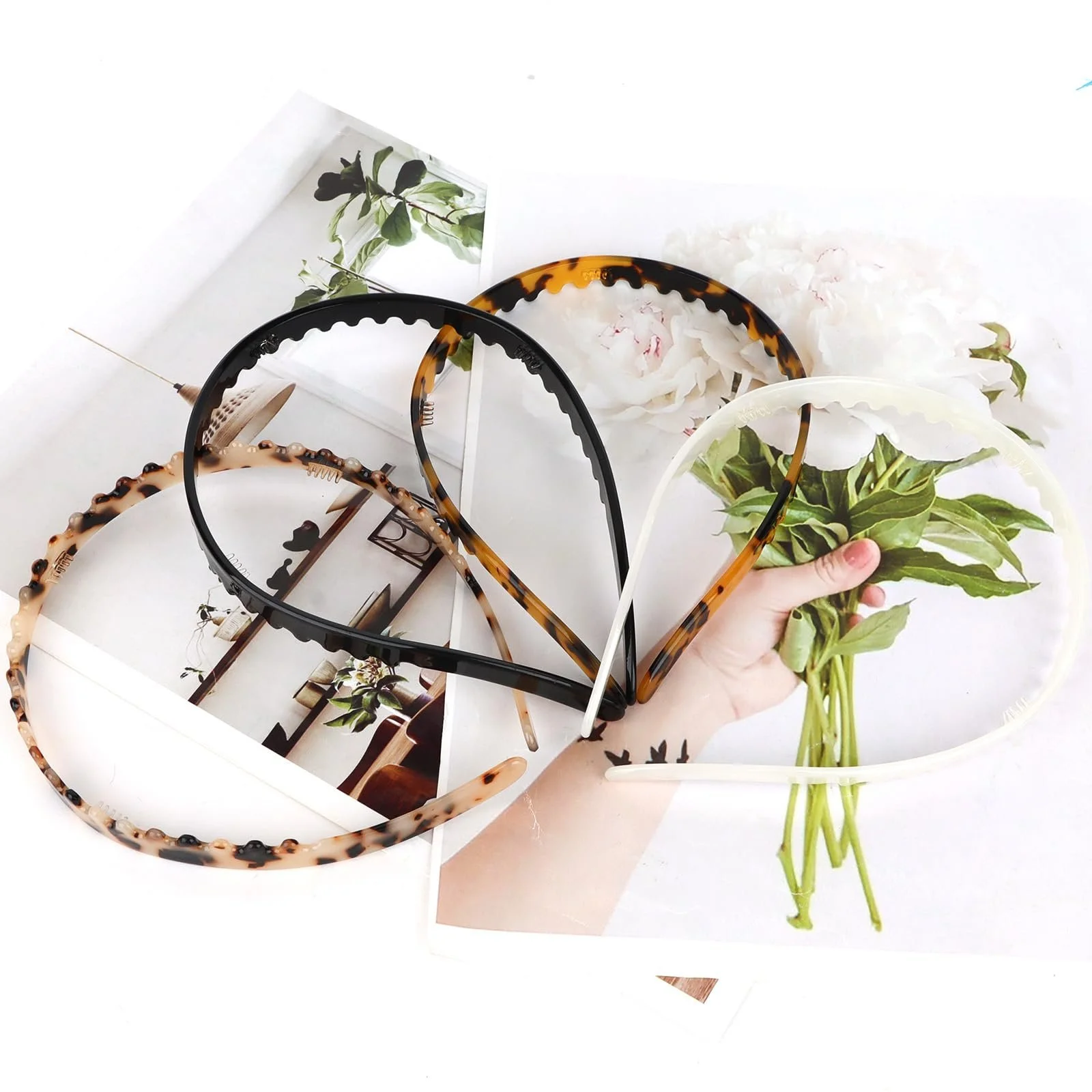 Обруч Aцетатный Леопардовый принт, 4 шт., фото №7 Обруч Aцетатный Леопардовый принт, 4 шт., фото №7