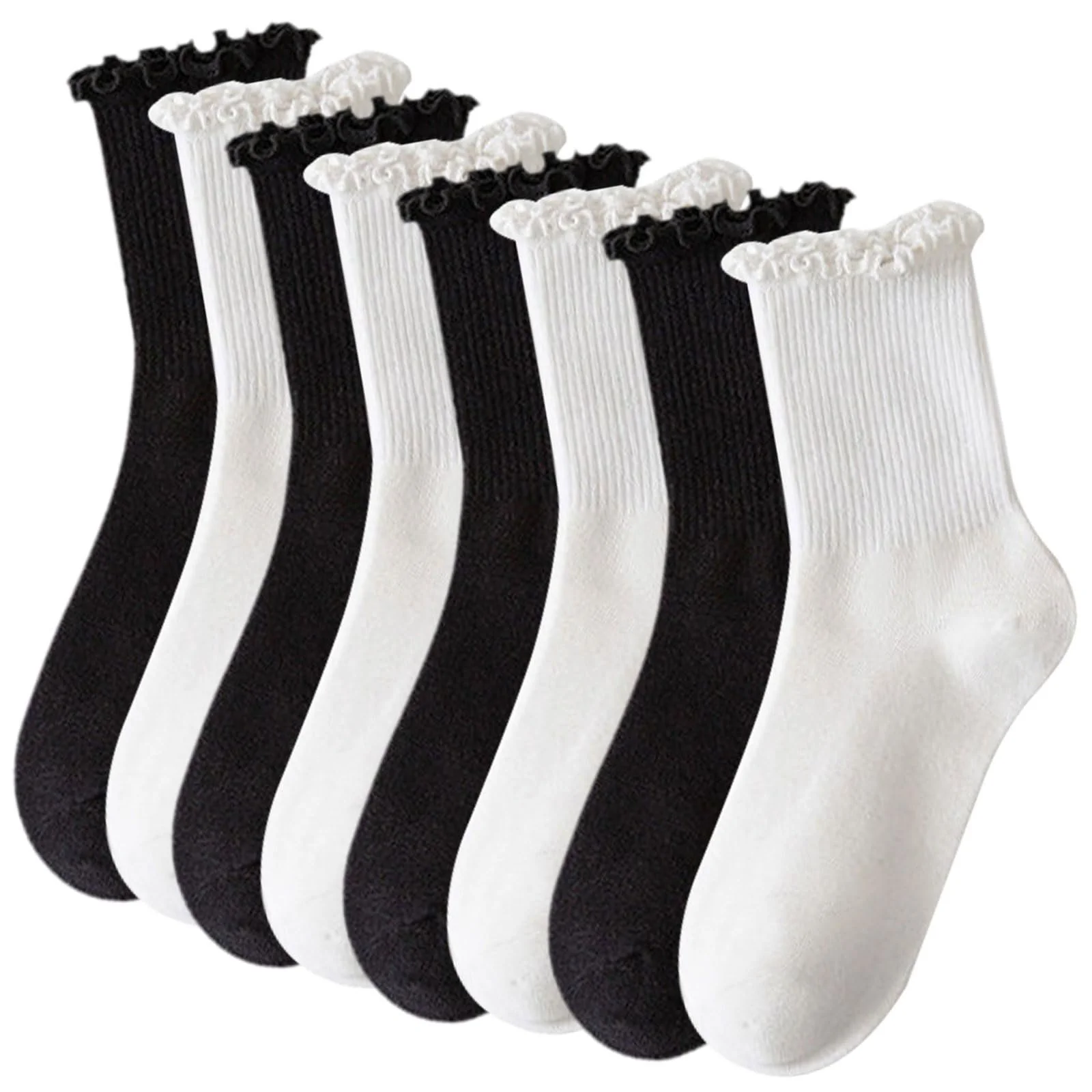 Шкарпетки з рюшами жіночі 8 пар, фото №1