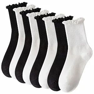 Шкарпетки з рюшами жіночі 8 пар - Фото 1