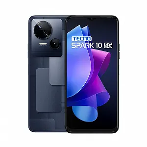 Смартфон Tecno Spark 10 5G 1612 x 720 HD+ 4GB RAM 64GB Octa-Core 50MP Meta Black - Фото 1