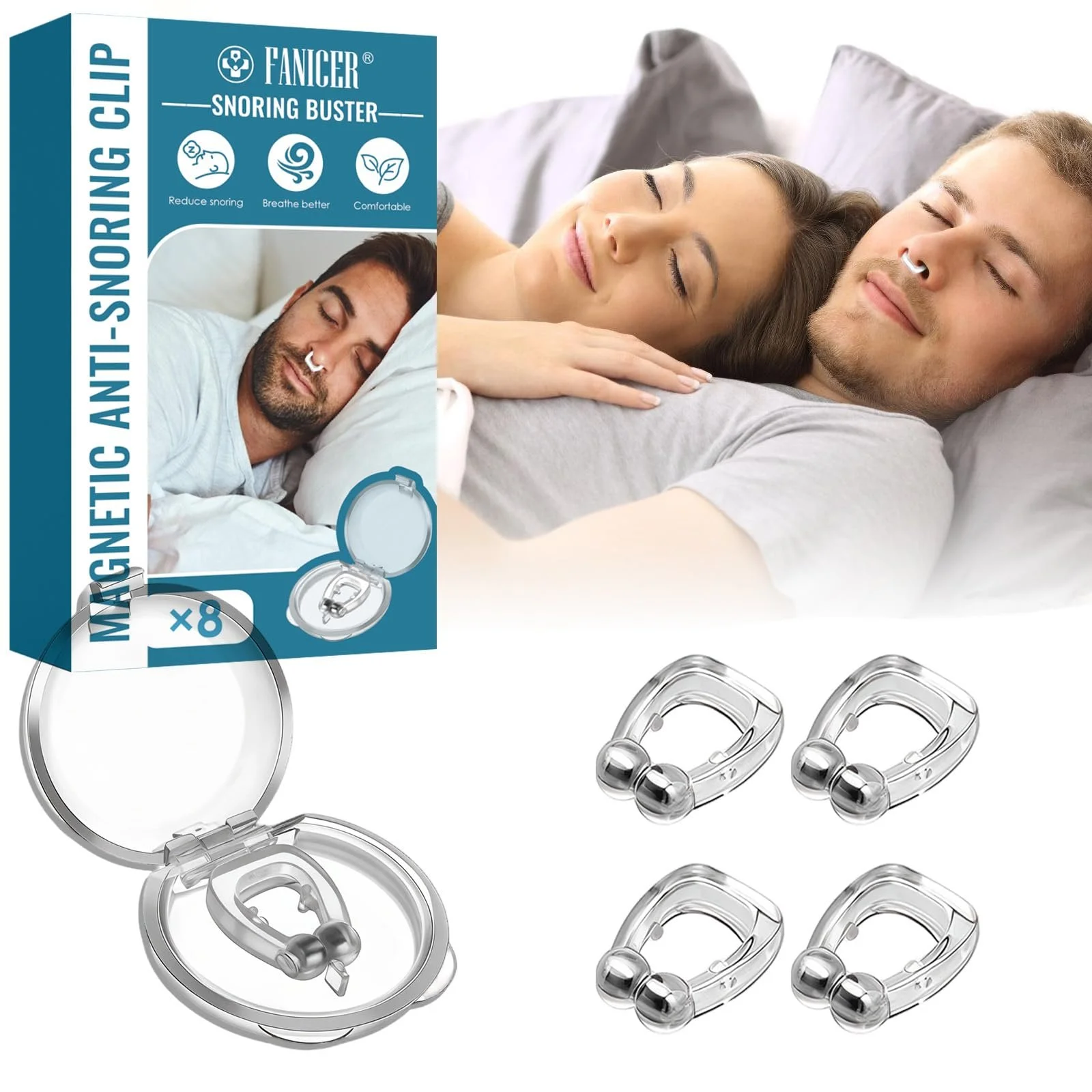 Клипсы против храпа (4 шт.), фото №1