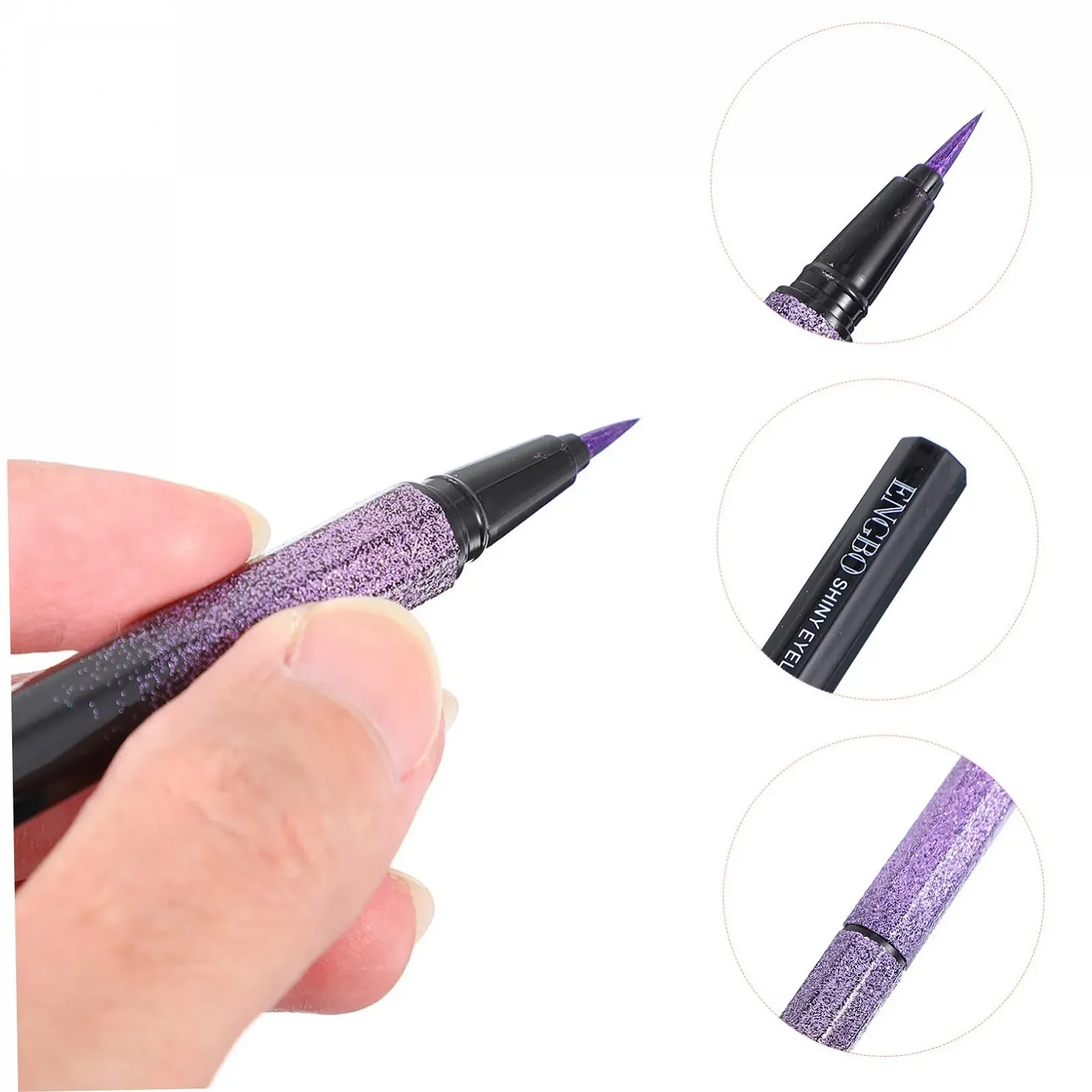 Карандаш для глаз Angoily Блестящий Цветной Фиолетовый, фото №6