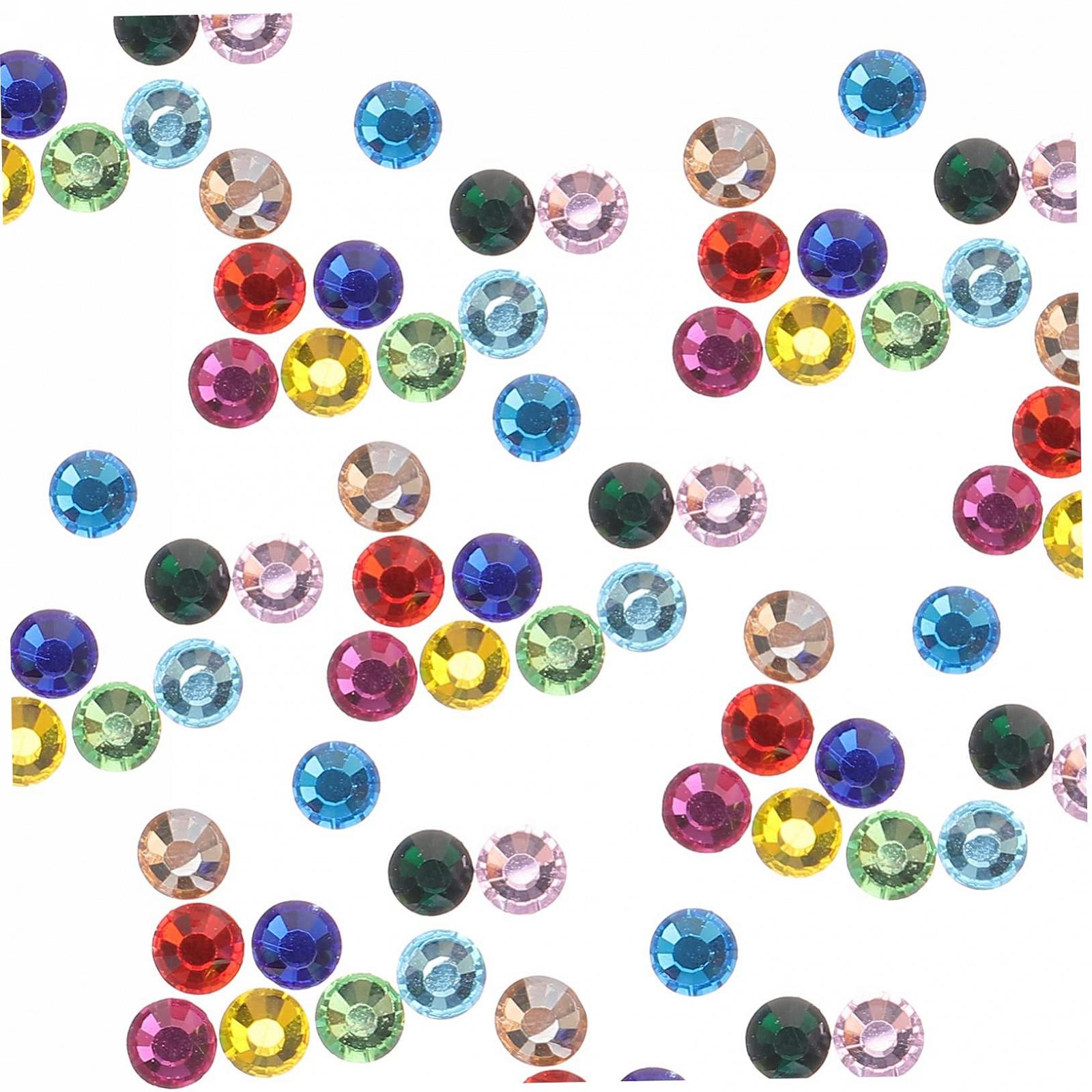 Самоклеящиеся Стразы FRCOLOR 2 Набора Камни для Ногтей Яркие Цвета для Проектов 1440 Штук x 2, фото №9