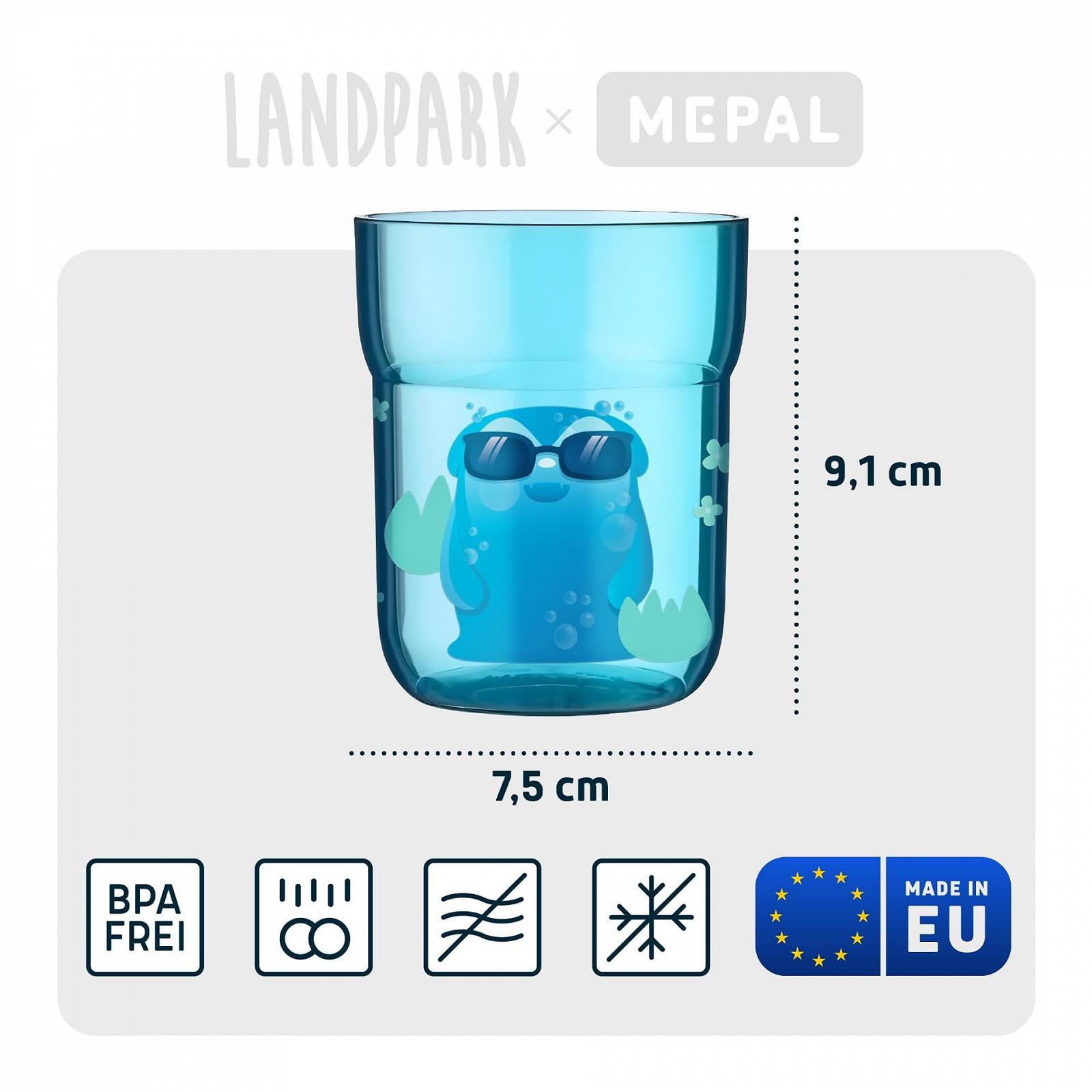 Детская чашка Landpark Willi 2 x 250 мл, детская чашка из пластика, без BPA, фото №3