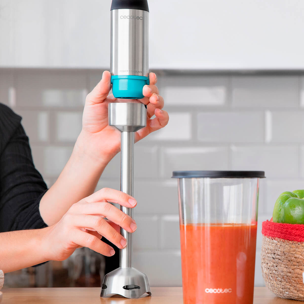 Блендер CECOTEC Power TitanBlack 1200 XL Cream & Crush, фото №3