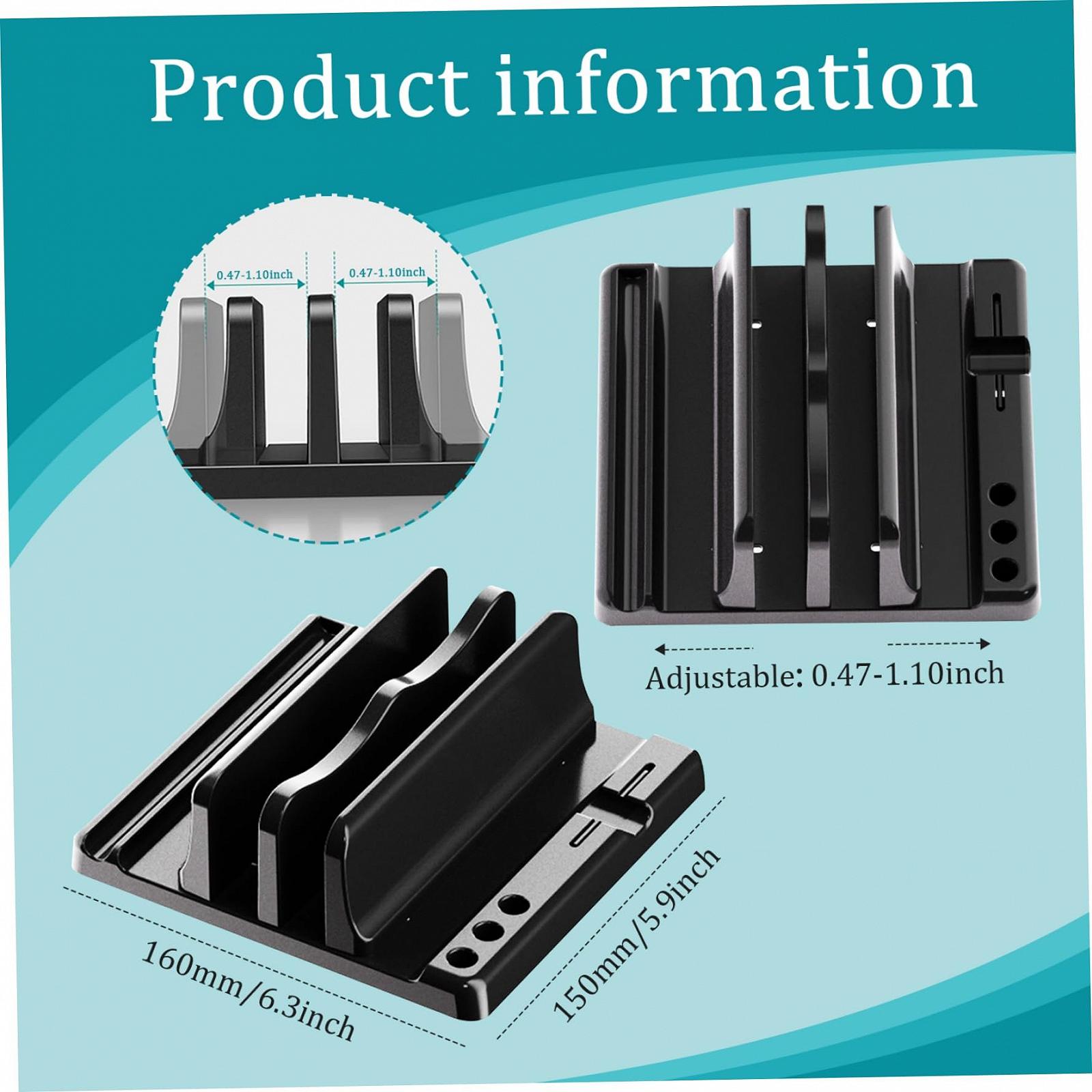 Підставка для ноутбука Вертикальна для ноутбука для столу Тримач, фото №7 Підставка для ноутбука Вертикальна для ноутбука для столу Тримач, фото №7