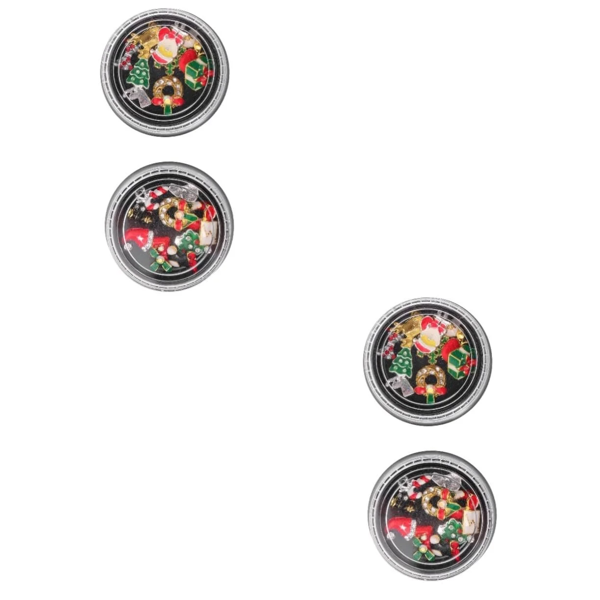 Стразы для ногтей POPETPOP Рождественские для маникюра, украшения для творческого дизайна ногтей DIY Рождественские ногти, фото №1