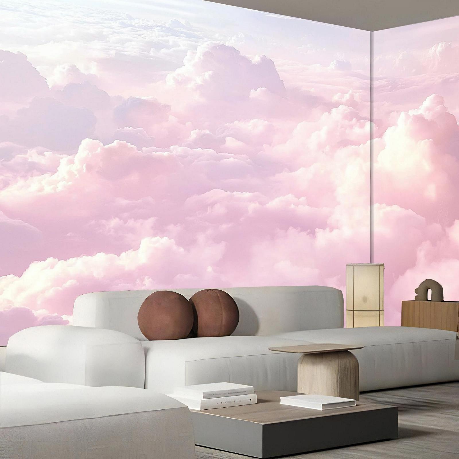 Фотошпалери Рожеві хмари 3D 300 x 210 см, фото №4 Фотошпалери Рожеві хмари 3D 300 x 210 см, фото №4