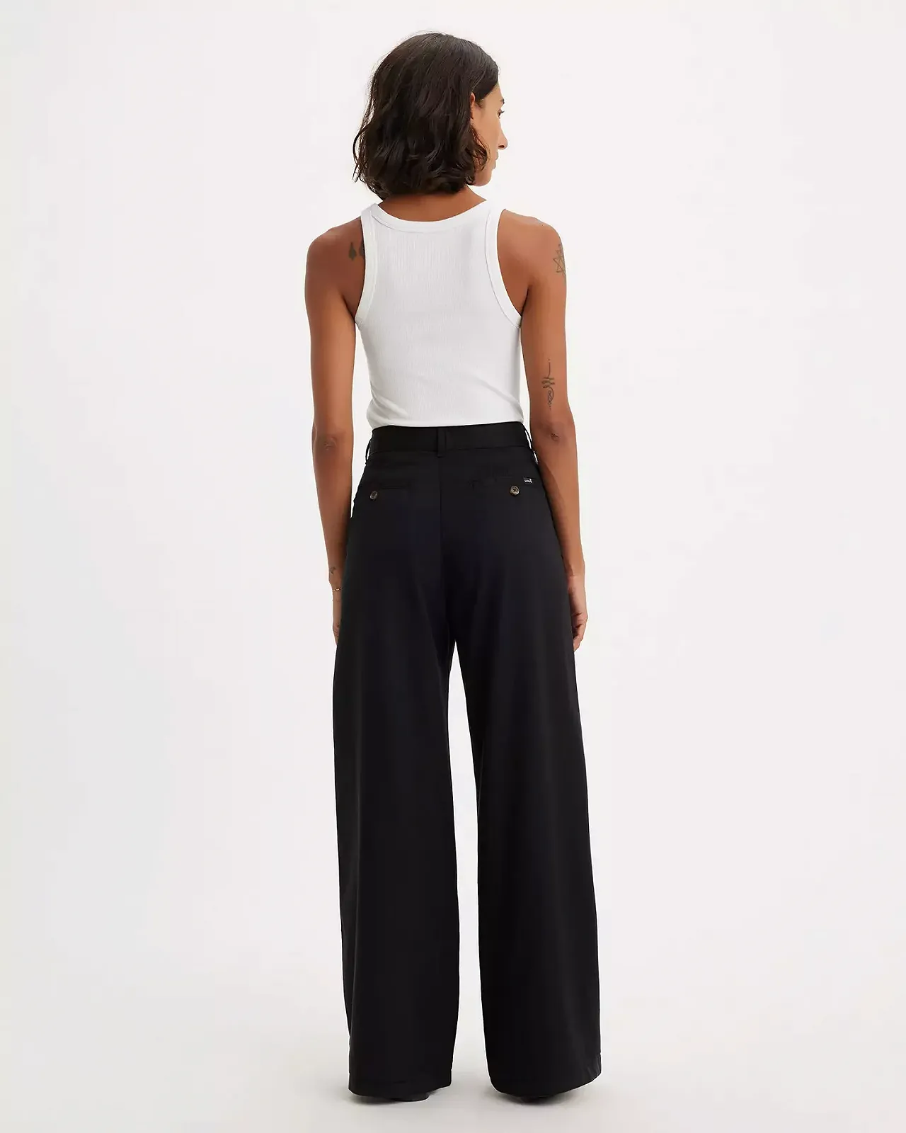 Жіночі штани Levis - Pleated Wideleg Trouser Caviar - 27 34, фото №5