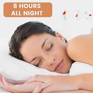 Назальні наклейки від хропіння 60 шт. Тілесного кольору, неткані, для фізичного полегшення закладеності носа synthetic.ua - Фото 1