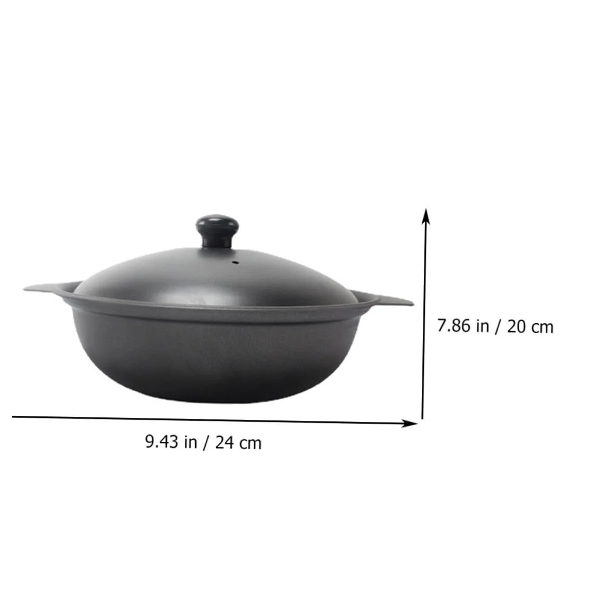 Кастрюля для запекания NUOBESTY чугунная с крышкой термостойкая, фото №8
