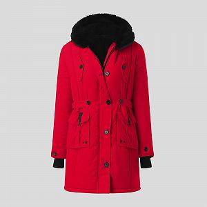 Жіноча зимова куртка з капюшоном synthetic.ua - Фото 1