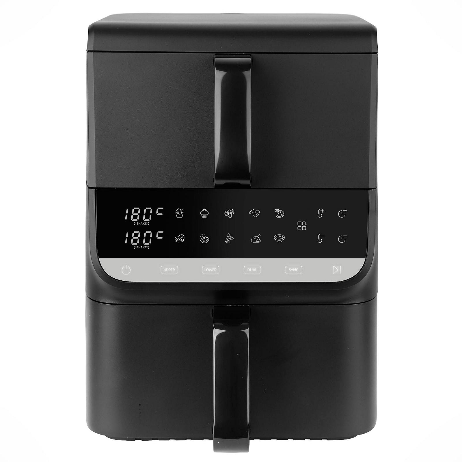 Мультипіч EMERIO Dual Zone XXL AF-133542 10 л 2 камери 10 програм чорна, фото №8 Мультипіч EMERIO Dual Zone XXL AF-133542 10 л 2 камери 10 програм чорна, фото №8