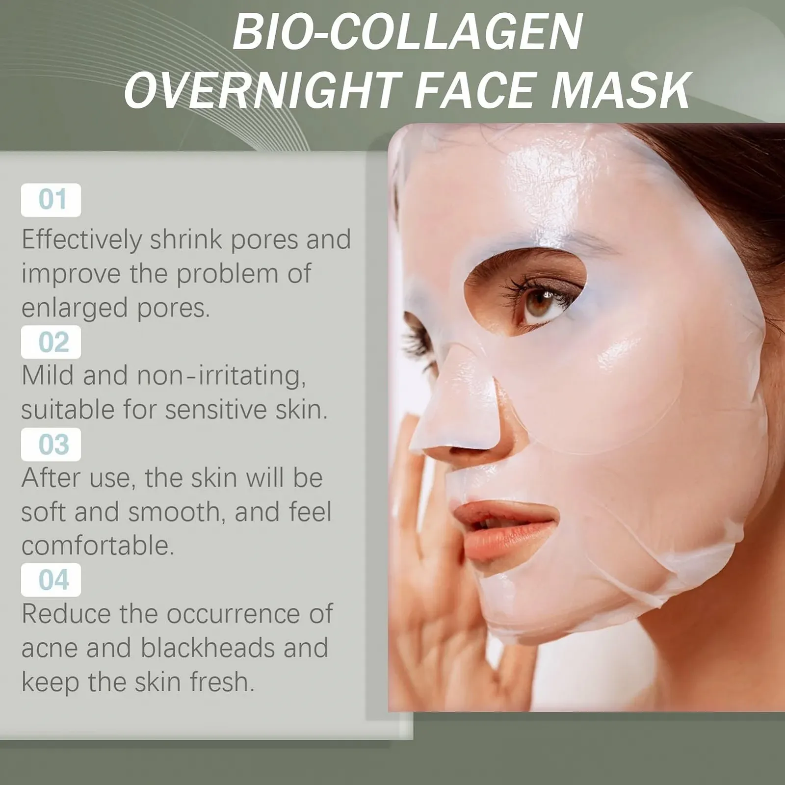 Маска Колагенова органічна, 4 шт в упаковці, фото №4