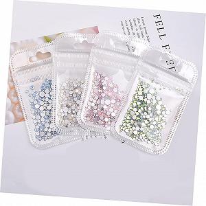 Стразы Стеклянные Ipetboom Набор 4 шт. для маникюра synthetic.ua - Фото 1