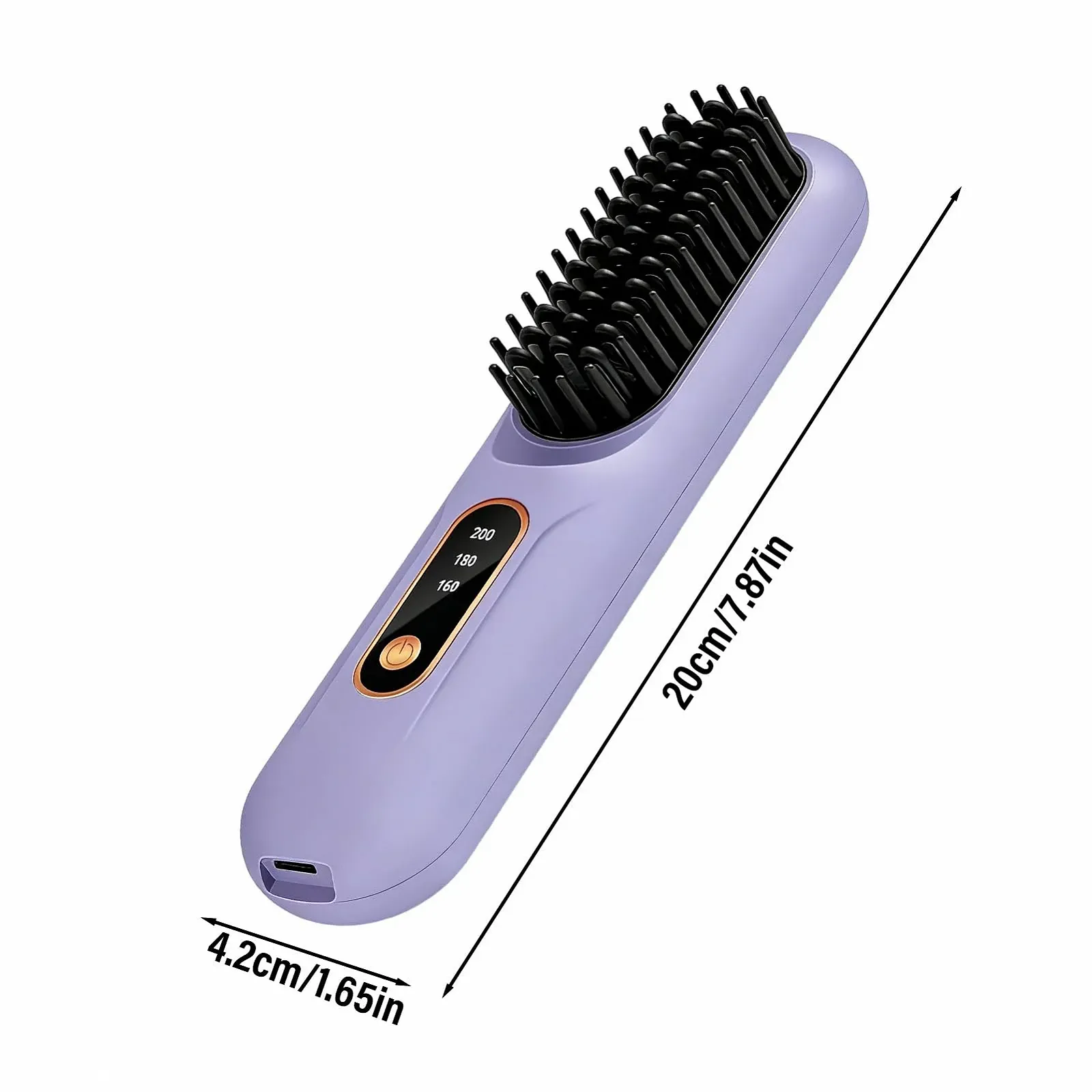 Выпрямитель для волос LCD 3 температуры Anti-Frizz беспроводной Type-C, фото №6 Выпрямитель для волос LCD 3 температуры Anti-Frizz беспроводной Type-C, фото №6